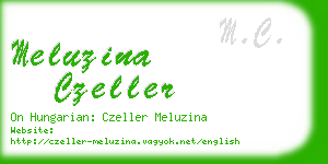 meluzina czeller business card